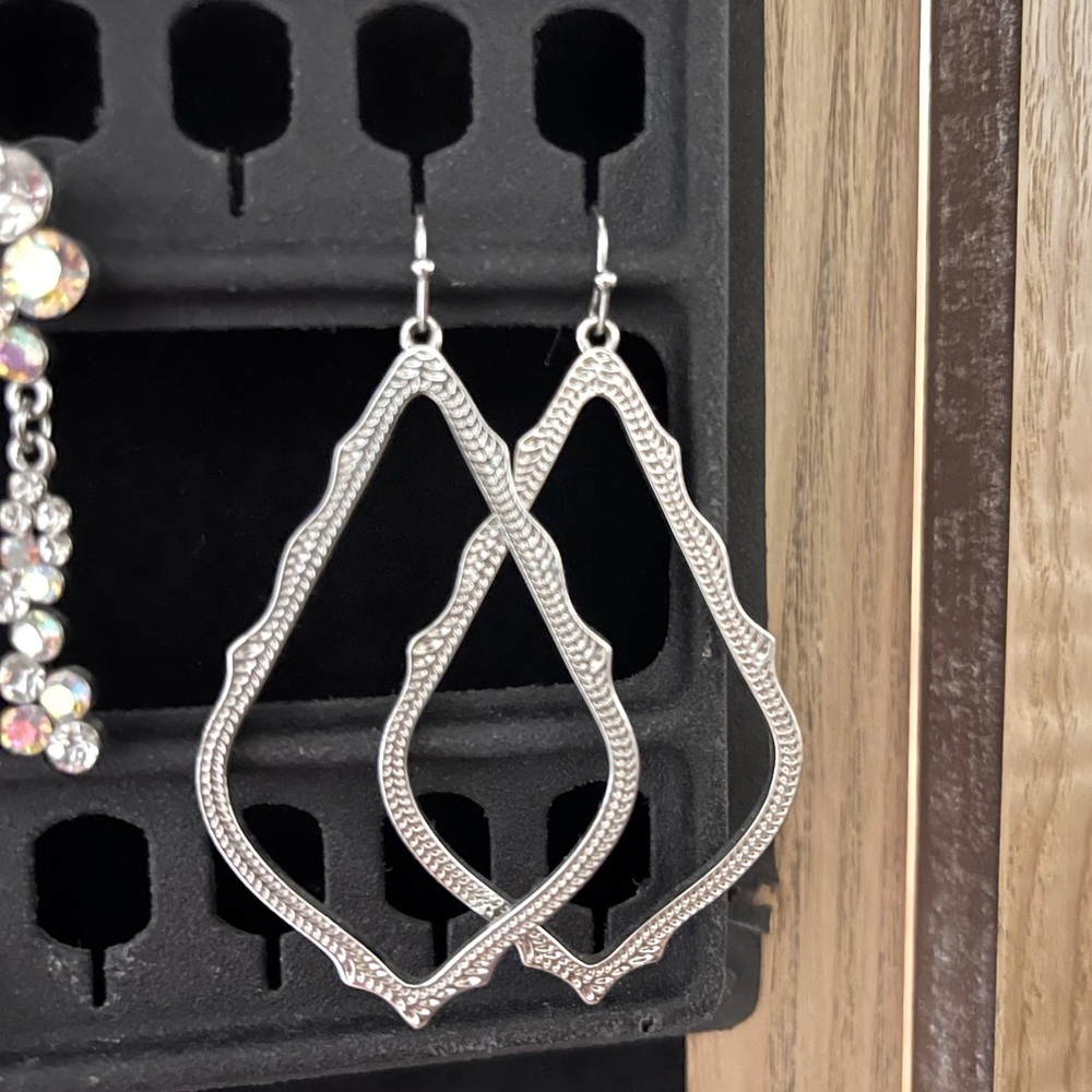 Kendra Scott Silver Earrings (large)